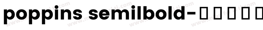 poppins semilbold字体转换